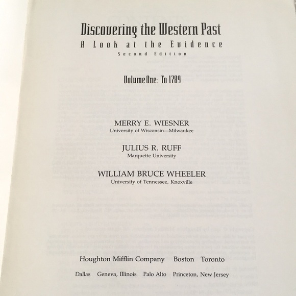 Discovering the western past second edition softcover 1993 - Picture 4 of 10